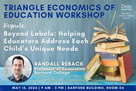 Triangle Economics of Education Workshop May 15 2024